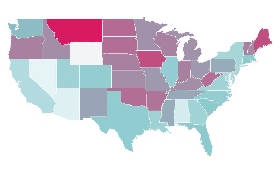 Affinity by region — Meat Loaf, United States