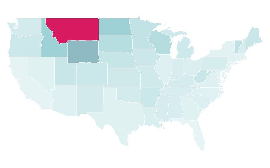 Affinity by region — MeatEater, United States