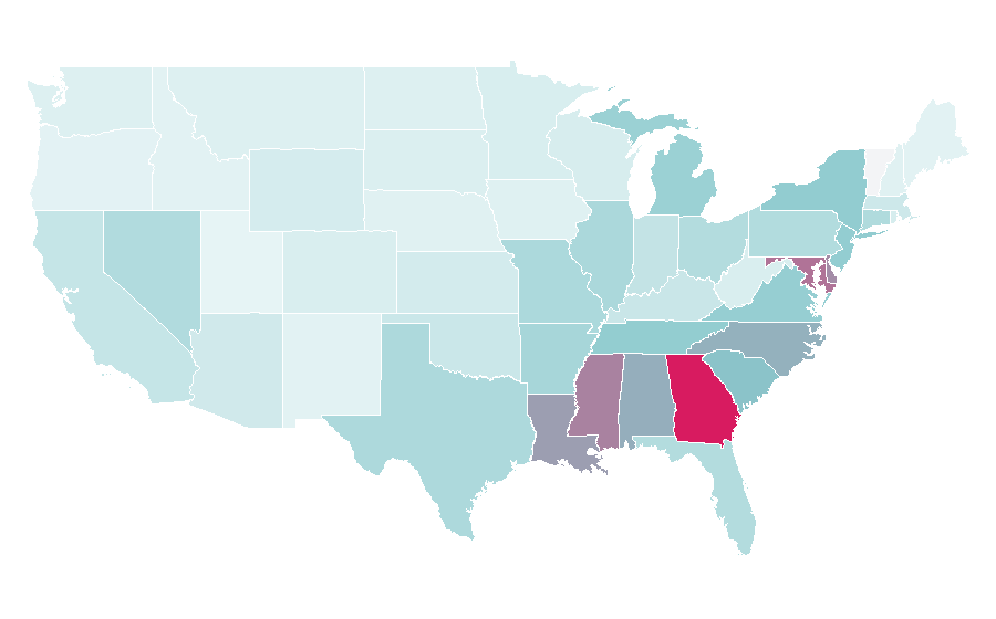 Affinity by region — Media Take Out, United States