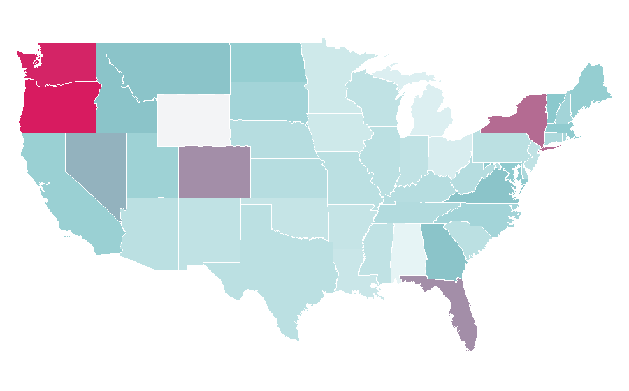 Affinity by region — Medical tourism, United States