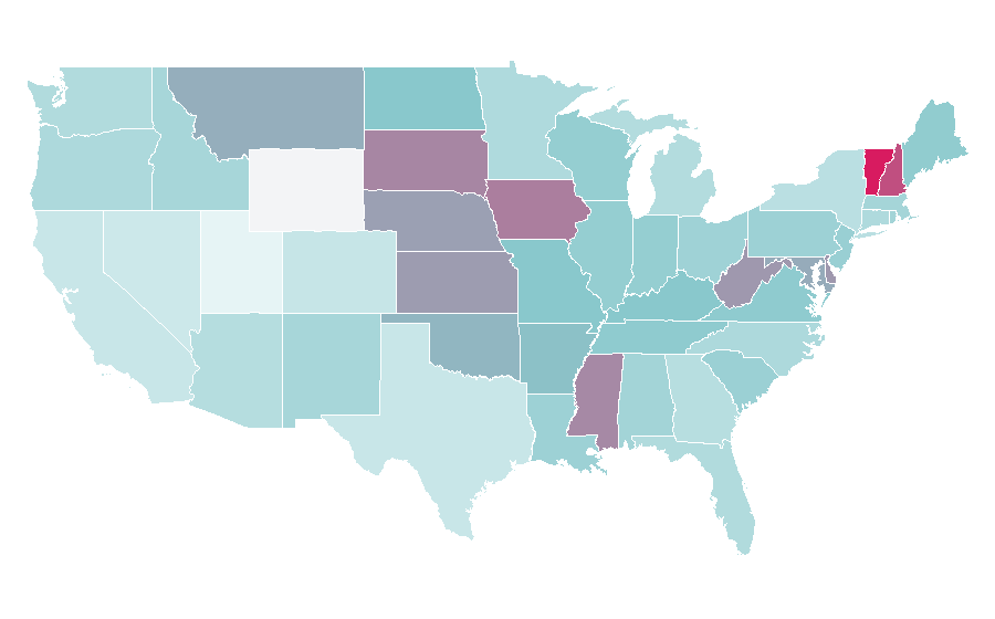 Affinity by region — Medicare Part D, United States