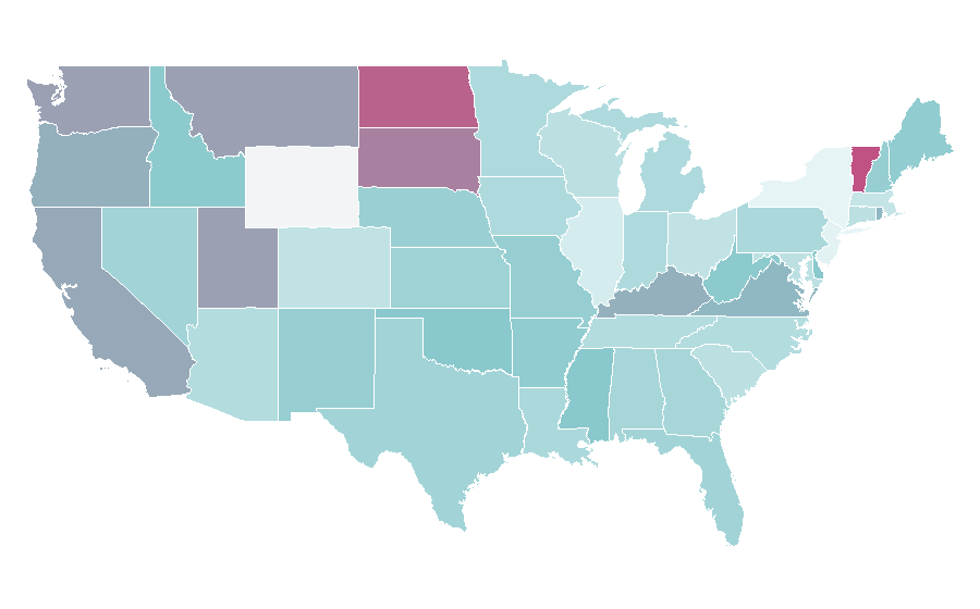 Affinity by region — Medieval fantasy, United States