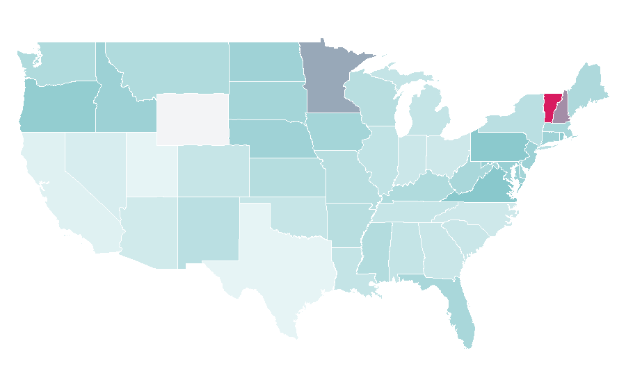 Affinity by region — Medigap, United States