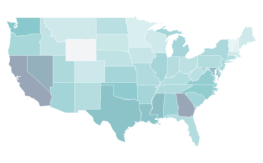 Affinity by region — Melanin, United States