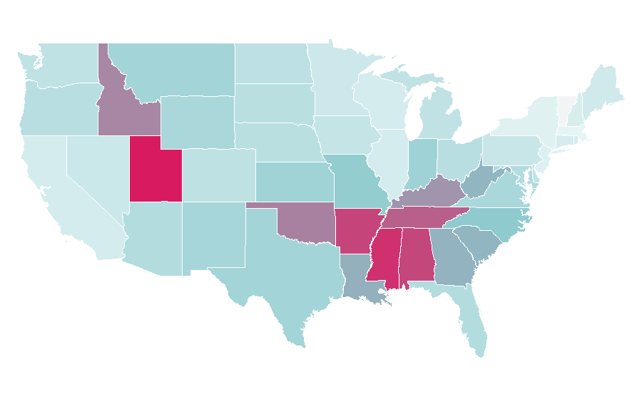 Affinity by region — Melchizedek, United States