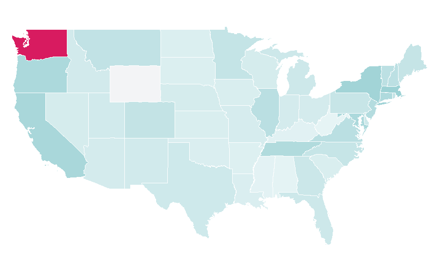 Affinity by region — Melinda Gates, United States