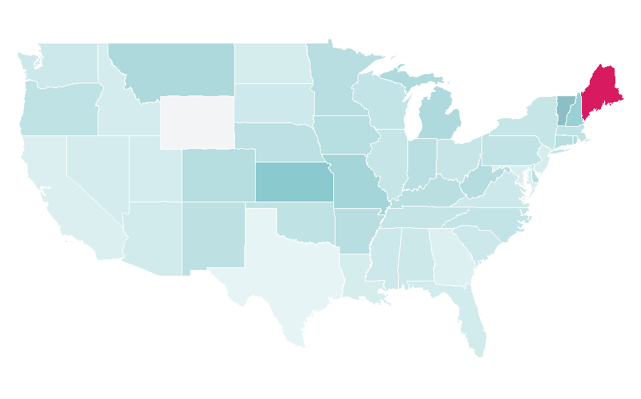 Affinity by region — Melissa Etheridge, United States