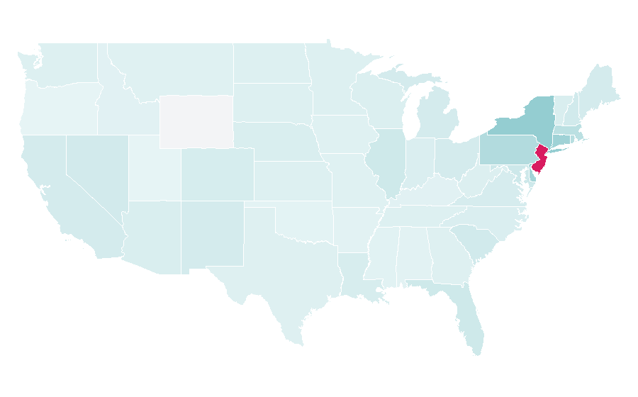 Affinity by region — Melissa Gorga, United States