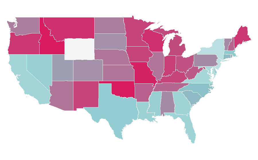 Affinity by region — Melissa McCarthy, United States