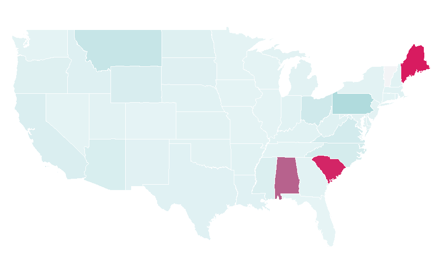 Affinity by region — M.E.L.T., United States