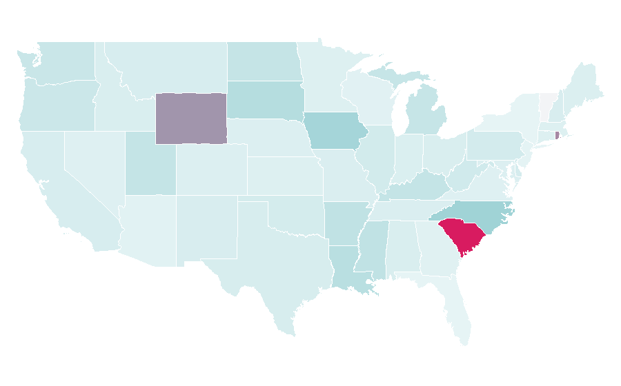 Affinity by region — Melvins, United States