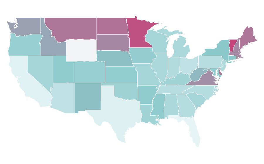 Affinity by region — Member states of the Arab League, United States