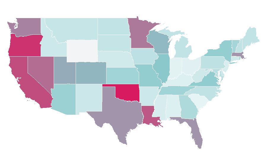 Affinity by region — Men I Trust, United States