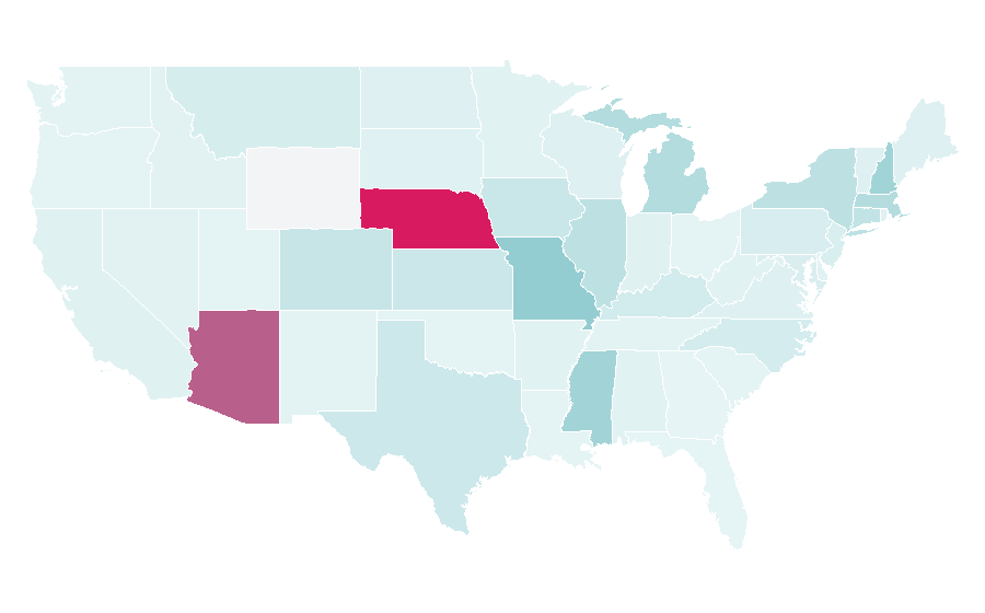 Affinity by region — Mennonite Central Committee, United States