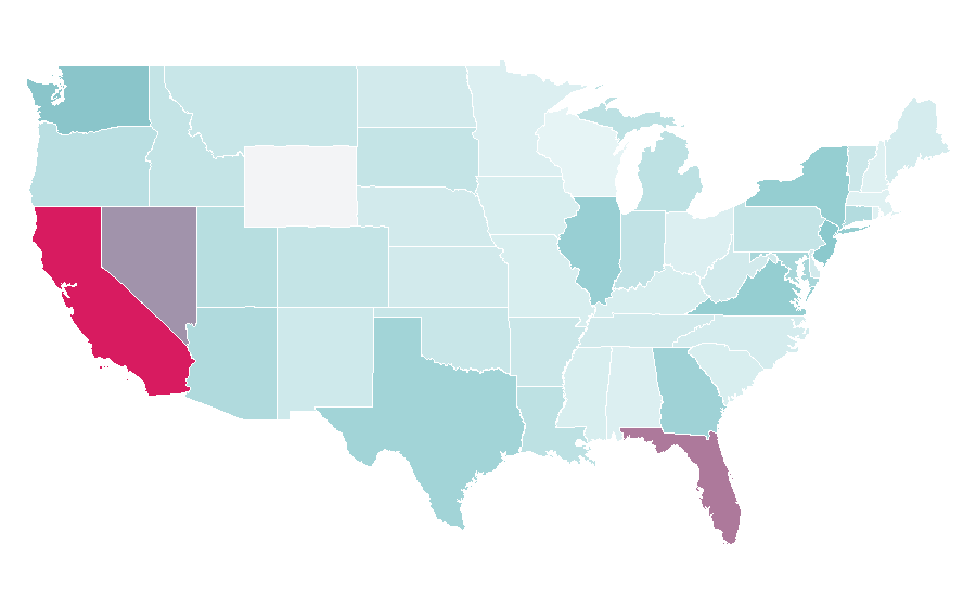 Affinity by region — Mercedes-Benz Sprinter, United States