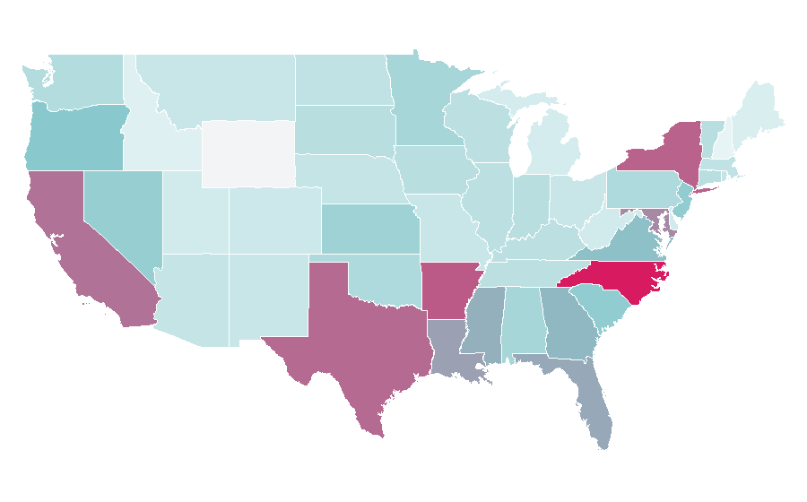 Affinity by region — Merchandising, United States