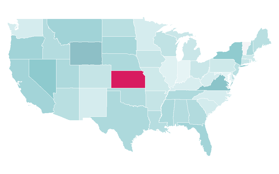 Affinity by region — Merchant services, United States