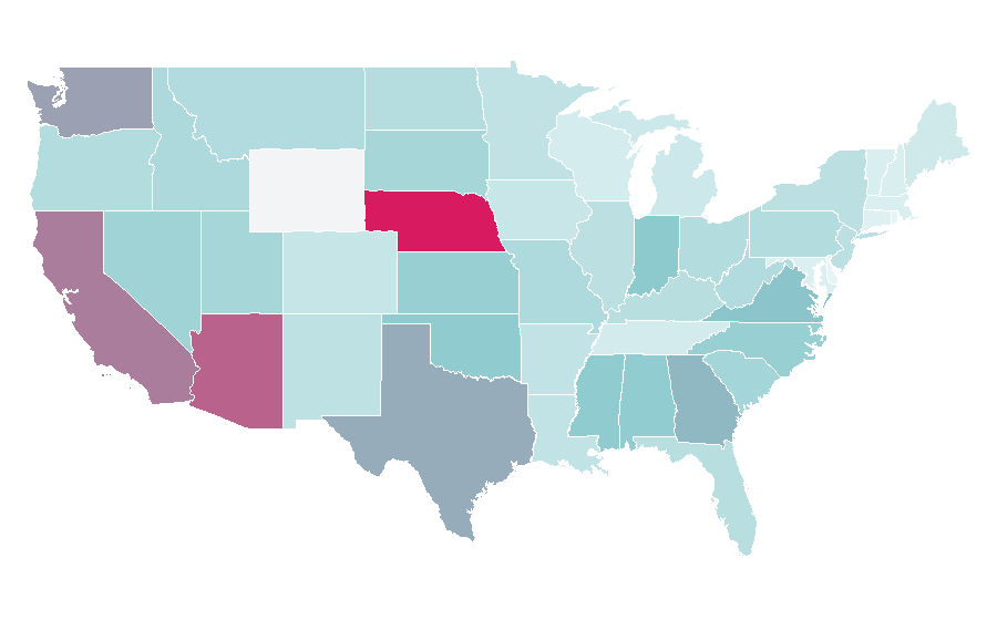 Affinity by region — Mercury, United States