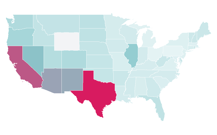 Affinity by region — Mérida, Yucatán, United States