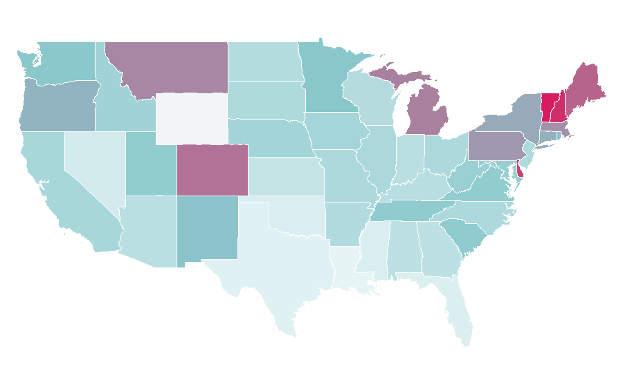Affinity by region — Merrell (company), United States