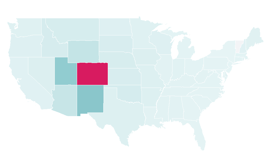 Affinity by region — Mesa Verde National Park, United States