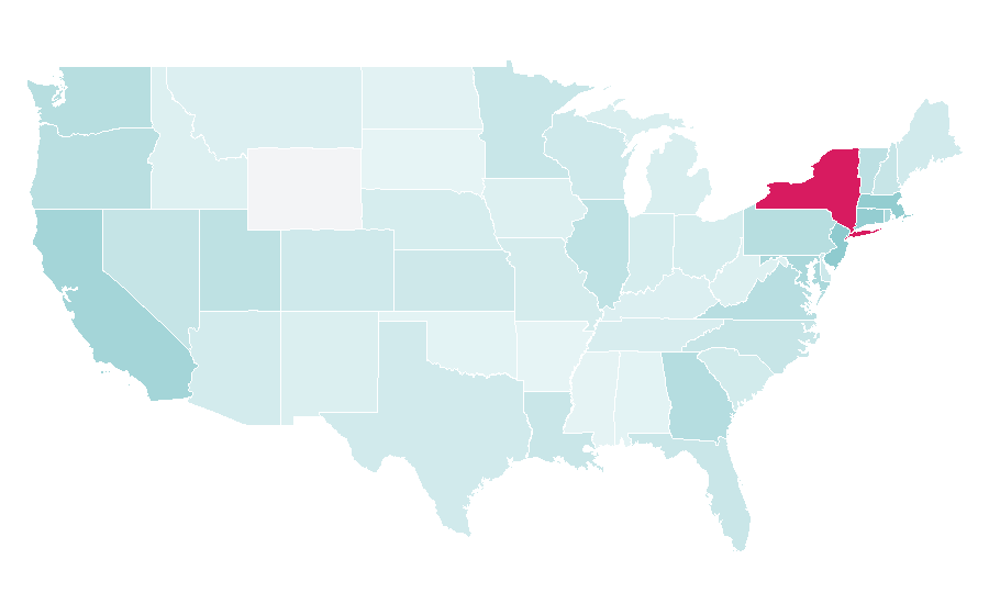 Affinity by region — Met Gala, United States