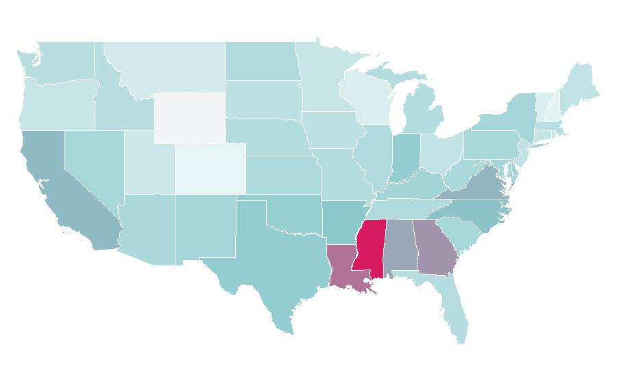 Afinidad por región — Metabolism, Estados Unidos