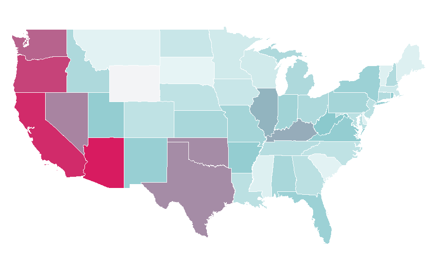 Affinity by region — Metal Gear Solid, United States