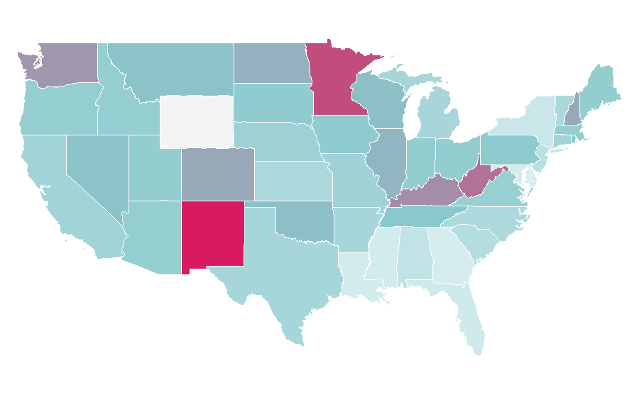 Affinity by region — Metallica, United States