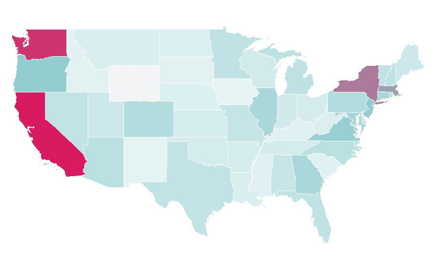 Affinity by region — Metaverse, United States