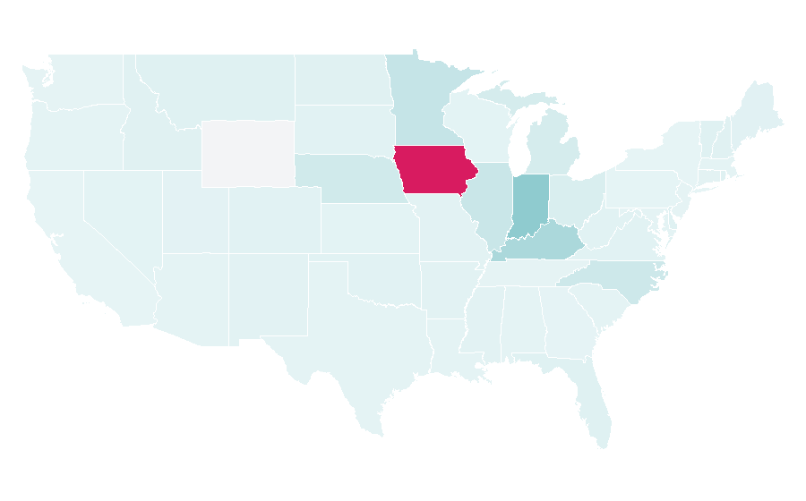Affinity by region — Metronet, United States