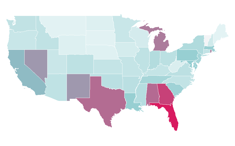 Affinity by region — MetroPCS, United States
