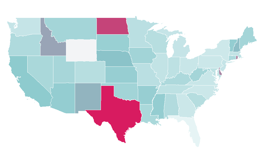 Affinity by region — Mexican cumbia, United States