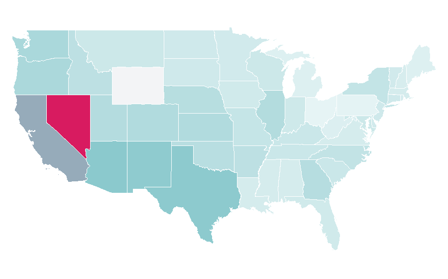 Affinity by region — Mexican street food, United States