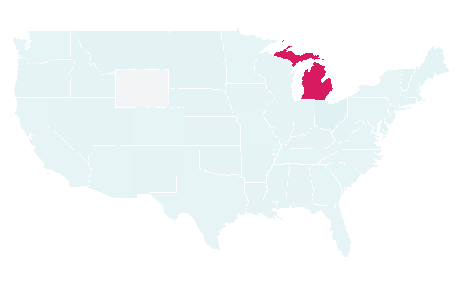 Affinity by region — MGM Grand Detroit, United States
