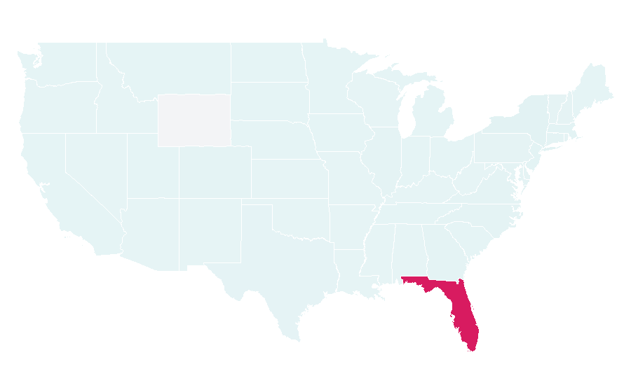 Affinity by region — Miami International Airport, United States