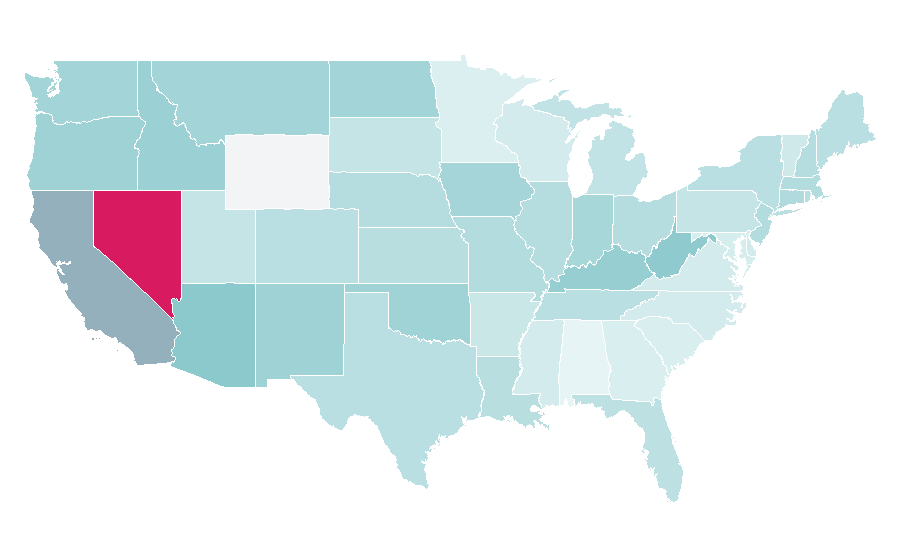 Affinity by region — Michael Bisping, United States
