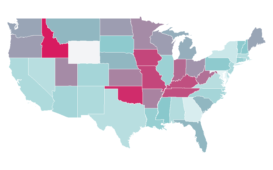 Affinity by region — Michael Bublé, United States