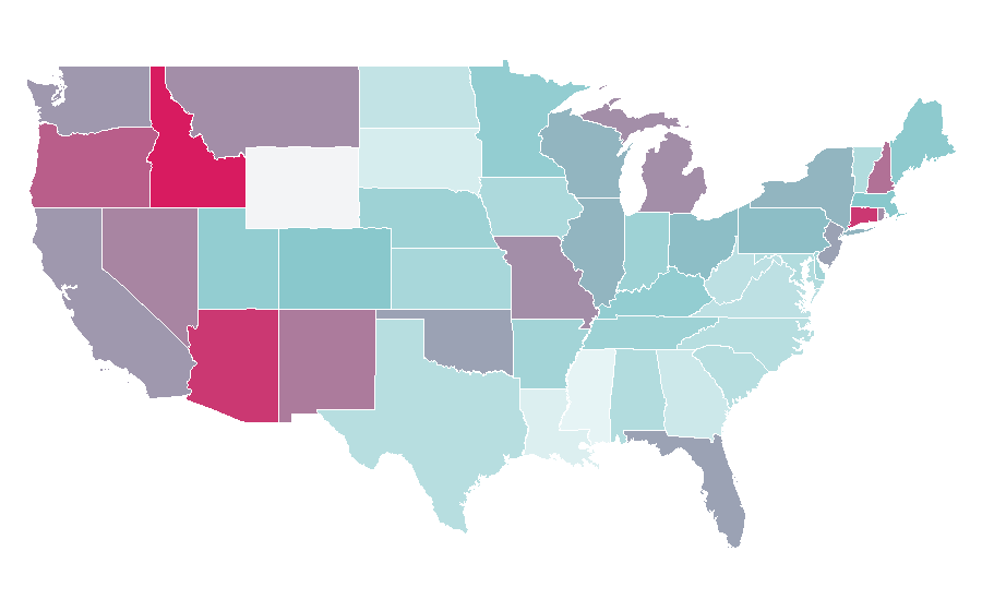 Affinity by region — Michael Douglas, United States