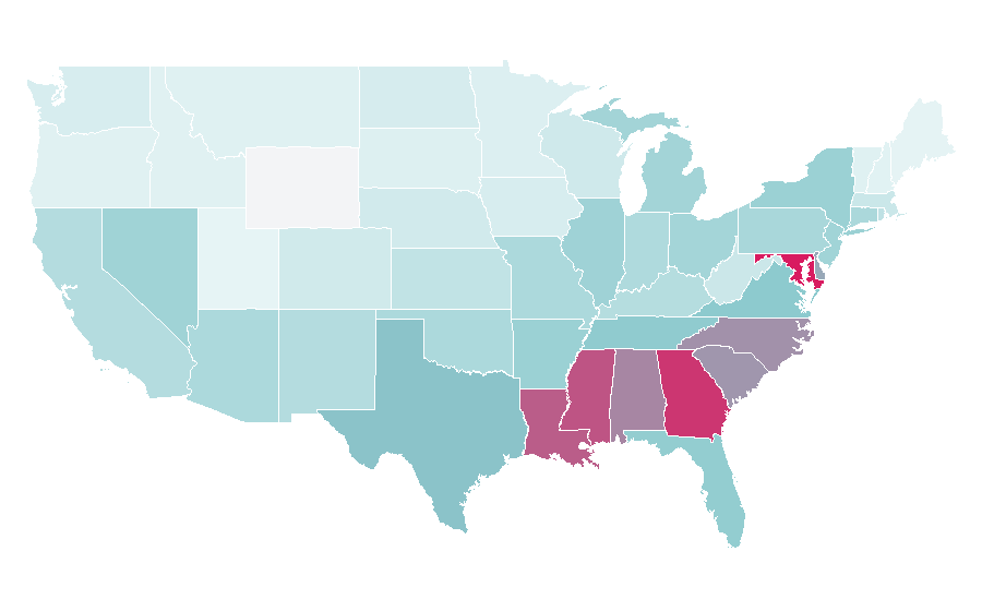 Affinity by region — Michael Ealy, United States