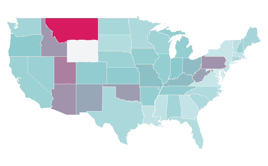 Affinity by region — Michael Keaton, United States