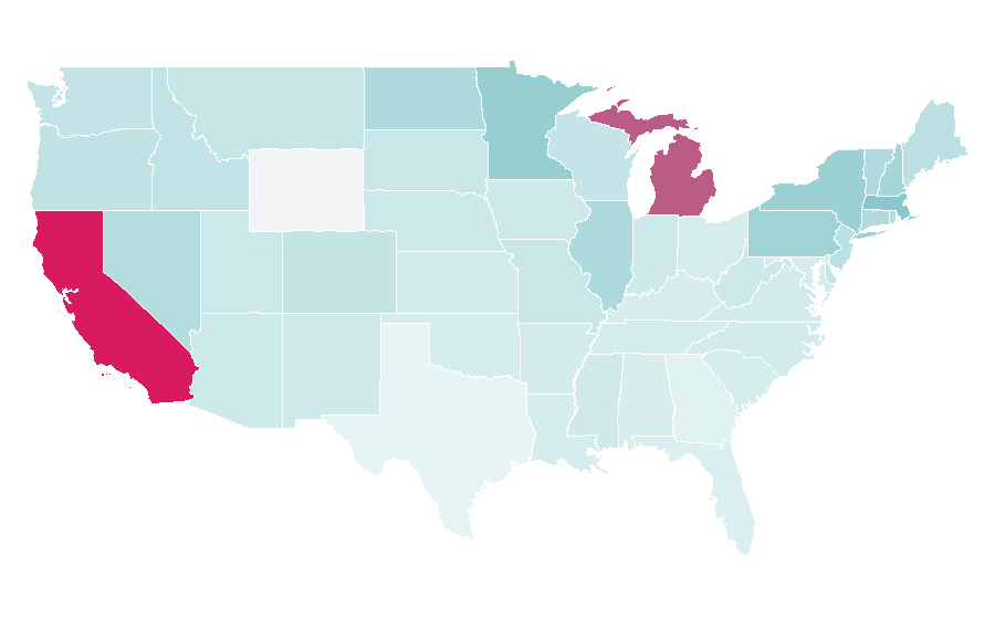 Affinity by region — Michael Misa, United States