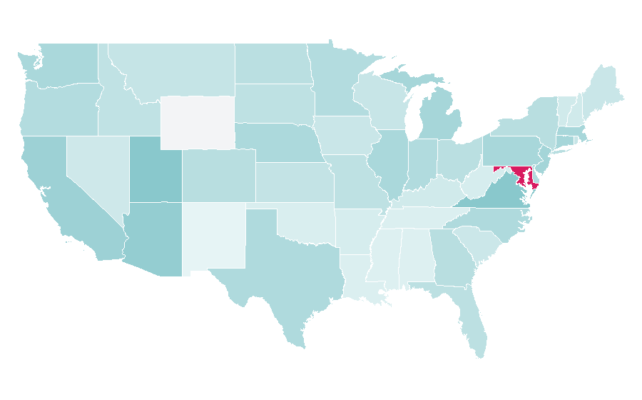 Affinity by region — michael phelps, United States