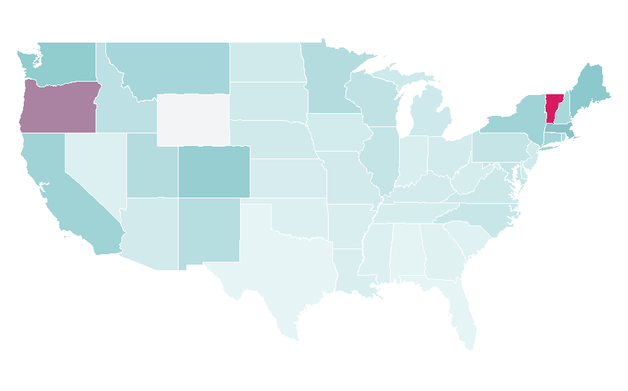 Affinity by region — Michael Pollan, United States
