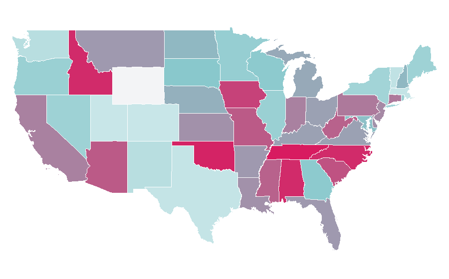 Affinity by region — Michael Reagan, United States