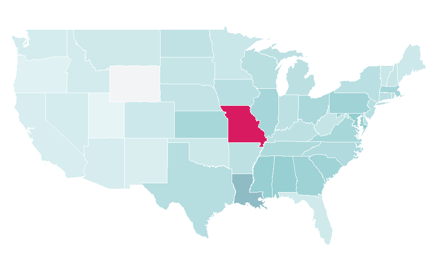 Affinity by region — Michael Sam, United States