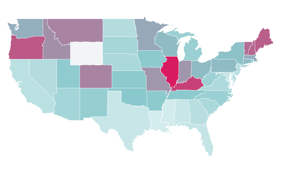 Affinity by region — Michael Shannon, United States
