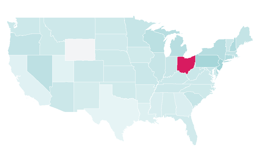 Affinity by region — Michael Symon, United States