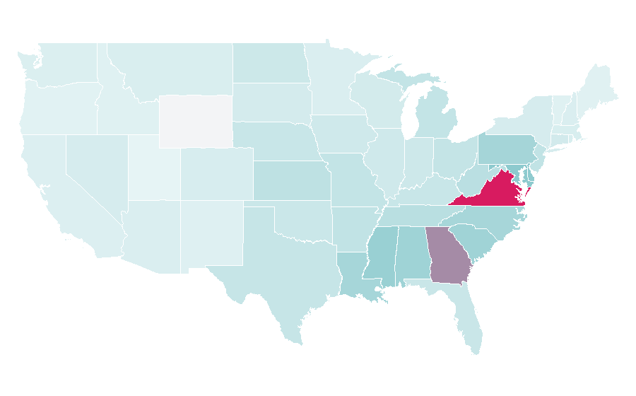 Affinity by region — Michael Vick, United States