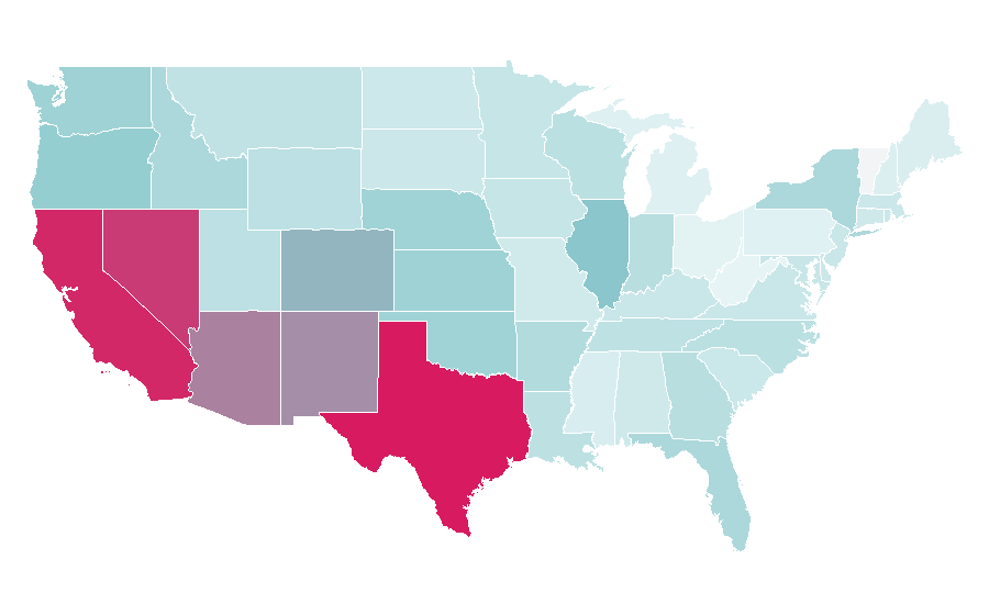 Affinity by region — Michelada, United States